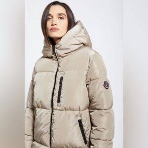 Ottod’Ame Women's Cream Small Puffer Jacket